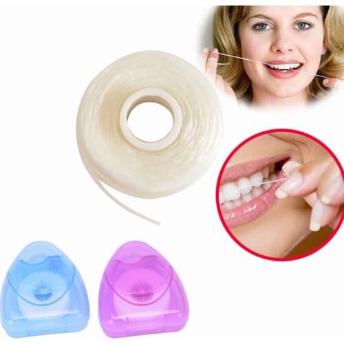 50m Portable Dental Floss Oral Care Tooth Cleaner With Box Practical Health Hygiene Supplies Oral Care Color Randomly