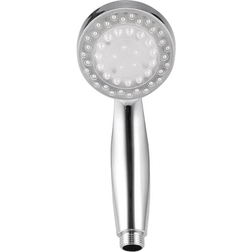 Romantic Automatic Magic 7 Color 5 LED Lighting Handing Rain Shower Single Round Head RC-9816 for Water Bath Bathroom new