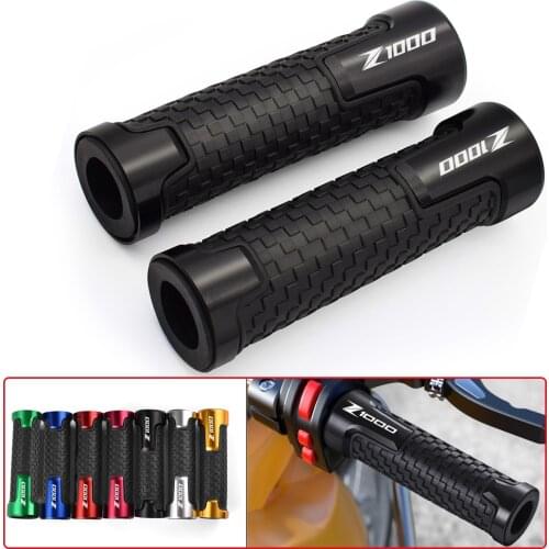 Motorcycle Handlebar Grip AntiSkid Handle Bar Motorbike Hand Grips For Z1000 Z-1000 Z1000SX z 1000 With LOGO 2005-2021 2019 2020