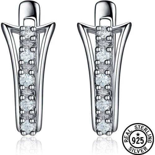 Dyson 925 Sterling Silver small Earrings Delicate Vintage Lovely Clip Earrings For Women Girls Earrings Fashion Trendy Jewellery