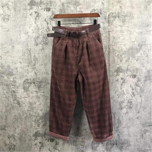 Supodeth Women's Corduroy Trousers
