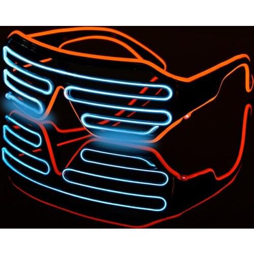 LED Luminous Glasses Halloween Glowing Neon Christmas Party Bril Flashing Light Glow Sunglasses Glass Festival Supplies Costumes