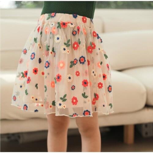 Cute polka dot mesh tutu skirt for girls party wedding Pettiskirt toddler girls skirt summer girls clothes 2-8Yrs