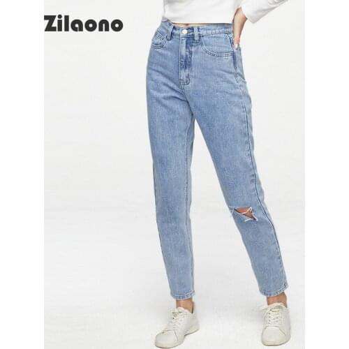 Женские джинсы бойфренды Zilaono China At AliExpress