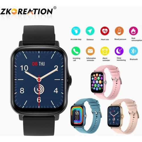 ZKCREATION Y20 Smart Watch 2021 New 1.7inch Full Touch Sports Fashion Men Smartwatch IP67 Fitness Track Bracelet For Father Gift