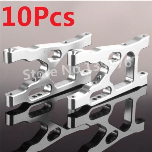 10Pcs RC Car Alum. Alloy Front Lower Suspension Arm K949-004 For 1/10 Scale Models Remote Control WLtoys K949 CLIMBING Crawler