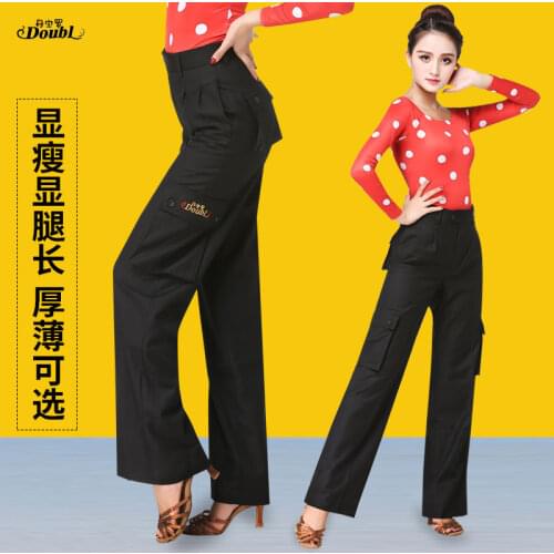 2018 Ballroom Dance pants Ladys Tango Waltz Dancing costumes Women Ballroom Dance Competition pants DB183