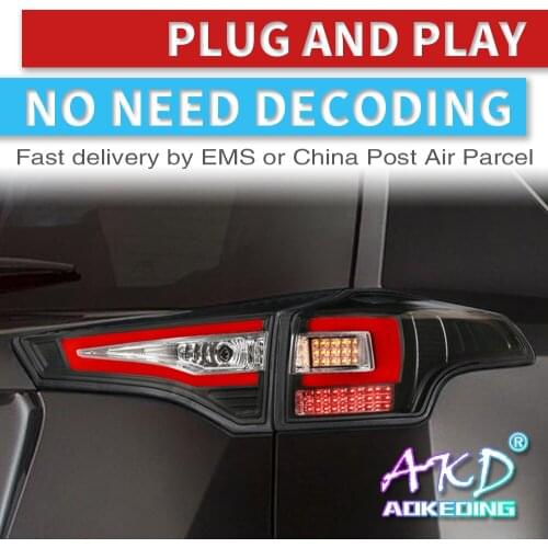 4PCS Car Styling for Toyota RAV4 Taillights 2013-2015 for RAV4 LED Tail Lamp+Turn Signal+Brake+Reverse LED light