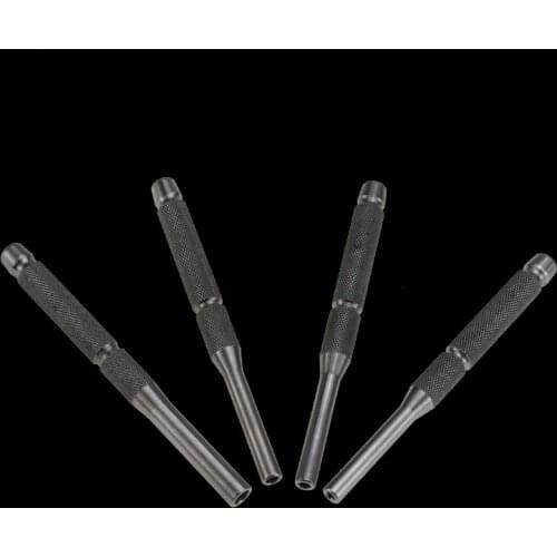 4pcs Stainless Steel Punch Roller Tools Multi Size Hollow End Roll Pin Tool Starter Punch Leather Drilling Kits Tools