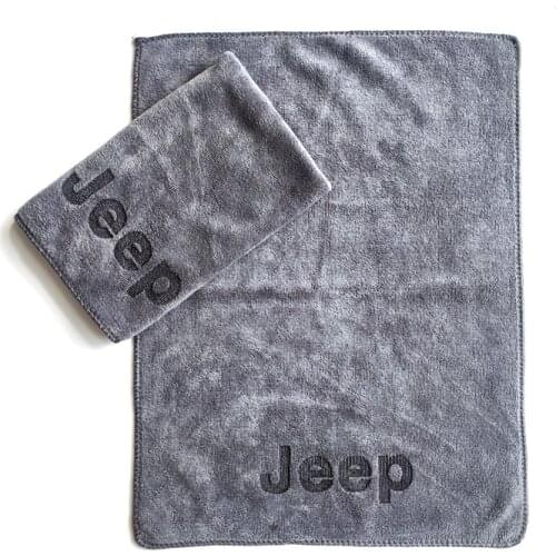 40*30Cm For Jeep Renegade Wrangler JK Grand Cherokee Commander Liberty Compass Patriot Car Wash Towel Car Cleaning Drying Cloth