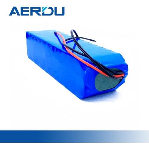 AERDU 12V 38.4Ah 3S12P 3200mAh 25A BMS with Balance 18650 Li-ion Battery Pack Use To Electric Moped Vehicle +DC5521 14AWG Cable