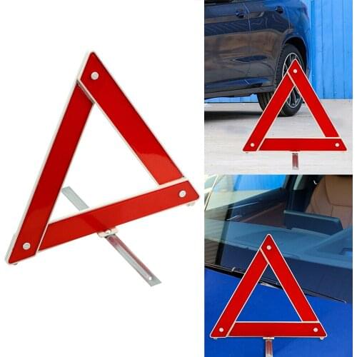 Cars Tripod Reflective Stop Sign Board Emergency Hazard Sign Car Triangle Warning Sign Auto Breakdown Warning Triangle
