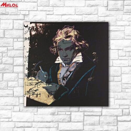 Large art Beethoven Oil Painting Wall Art Picture Paiting Canvas Paints Home Decor Abstract Print Painting Modern Wall Decor 1