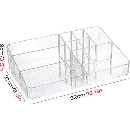 Large Cosmetic Storage Box Office Storage Box Cosmetic Plastic Storage Box Desk Bathroom Cosmetic Jewelry Storage Box