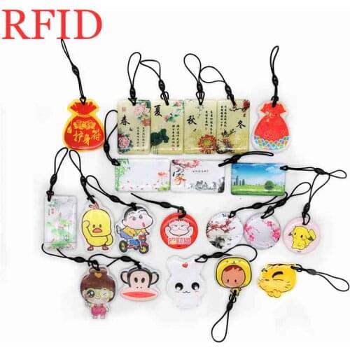 S50 1K 13.56Mhz Readable Changeable UID Dropping Glue Keychain RFID Token Tag Porta Chave Keyfob Access Control Multiple Choices