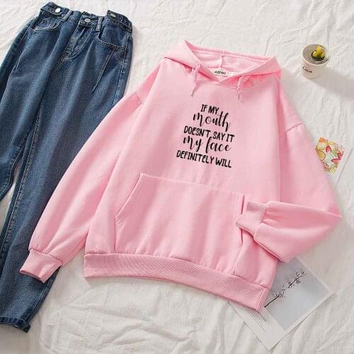 Cotton Sweatshirt Cute Letter Print Hot Korean Aesthetic Clothes Vintage Harajuku Kpop Hoodie Hip Hop Personality Things Hooded