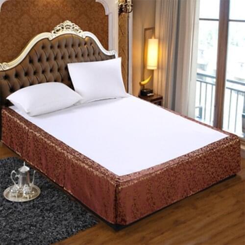 Hotel Quality 100% Polyester Decoration full size hotel Bed Skirt