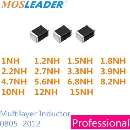 Mosleader 0805 5% 4000pcs 1NH 1.2NH 1.5NH 1.8NH 2.2NH 2.7NH 3.3NH 3.9NH 4.7NH 5.6NH 6.8NH 8.2NH 10NH 12NH 15NH