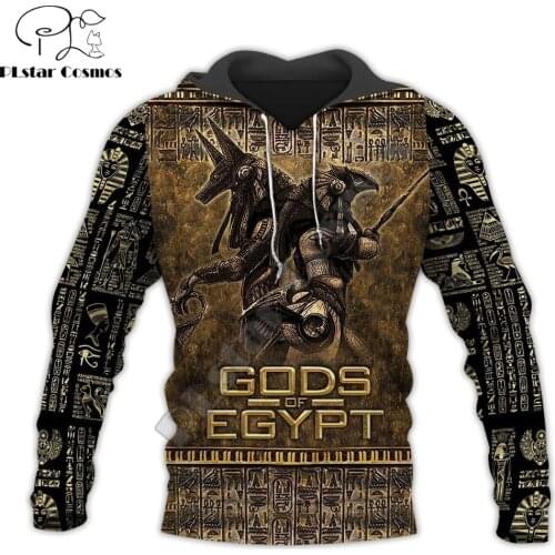 Gods Of Egypt 3D All Over Printed Mens autumn Hoodie Harajuku Unisex Casual Pullover Streetwear Jacket Tracksuits DK121
