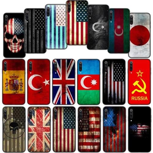 Flag America Soft Cover Case for Xiaomi Mi Note 10 Ultra A1 A2 Lite A3 Pro Max Pocophone F1