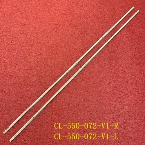 New 10 kits LED backlight strip 72 lamp for Philip 55"TV CL-550-072-V1-L R 11800822 LK10024666-AO 55PUS7101
