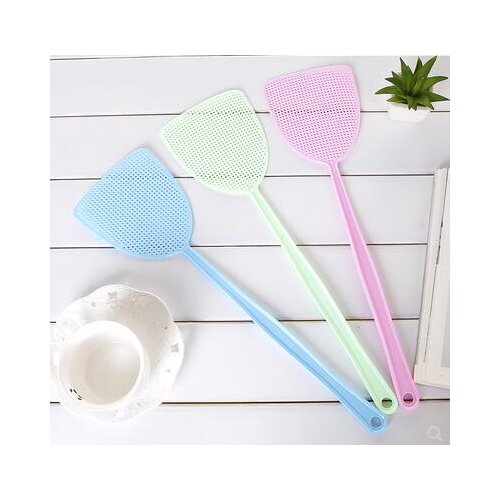 Plastic fly swatter mosquito kill net surface long handle manual fly kill fly swatter mosquito shot