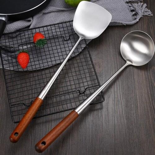 Portable Stainless Steel Shovel/ Soup Spoon Non-stick Cooking Tool kitchen Gadgets accessories Cookware utensilios de cocina