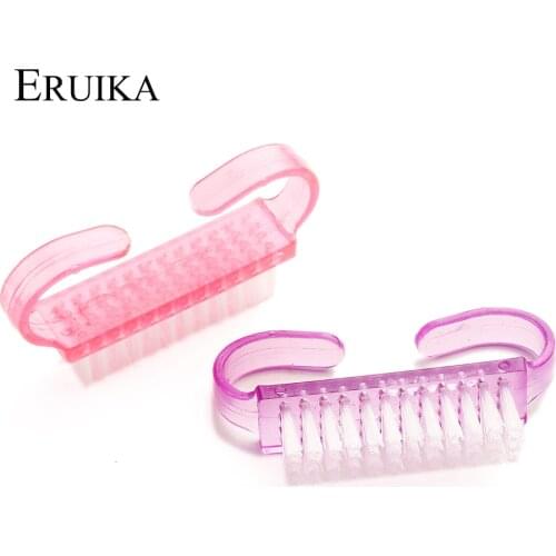 ERUIKA 2pcs/set Nail Cleaning Brush Remove Dust Manicure Pedicure Tools Nail Art Manicure for Nail Care Accessory