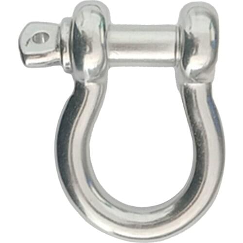 7/8 '' Shackles For Anchor Chains / Metal D-Shape Buckle 316 Stainless Steel Hoop Shackle