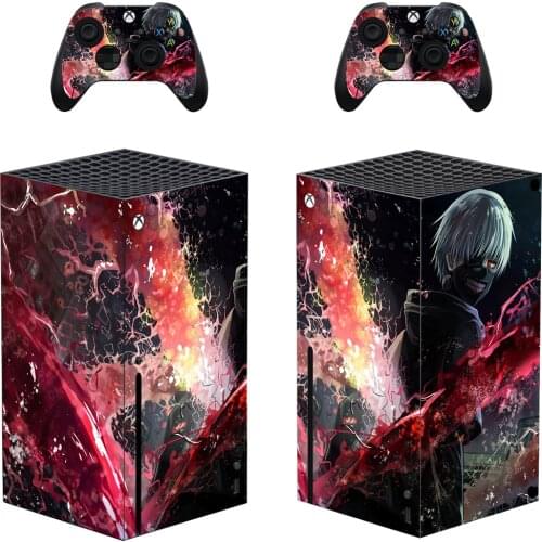 Tokyo Ghoul Skin Sticker Decal Cover for Xbox Series X Console and 2 Controllers Xbox Series X Skin Sticker Vinyl