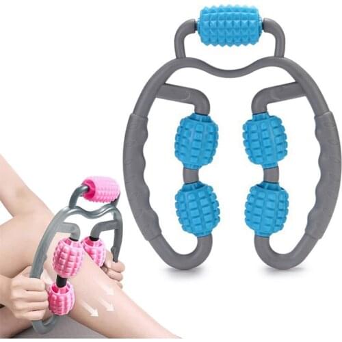 U Shape Trigger Point Massage Roller 360° Full Body Massager Tool Arm Legs Neck Muscle Tissues Pain Relief Deep Fascial Release