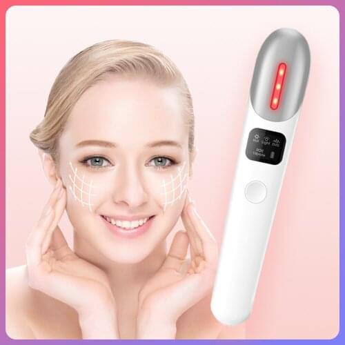 EMS Vibration Eye Massager Red Light Therapy Anti Wrinkle Micro Current Eye Beauty Instrument Remove Dark Circle Anti Aging