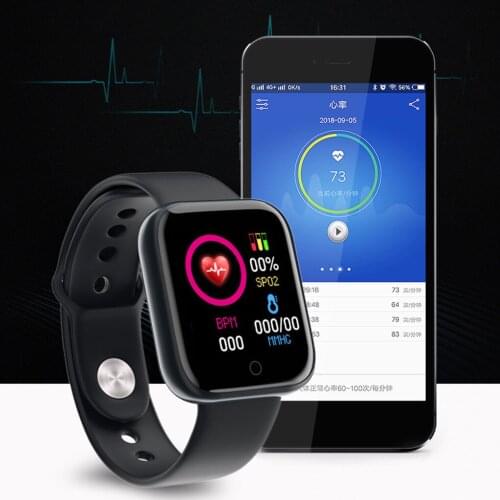Y68 D20 Smart Watch Bluetooth 4.0 Waterproof Blood Pressure Testing Watch Fitness Tracker Heart Rate Smartwatch For IOS Android