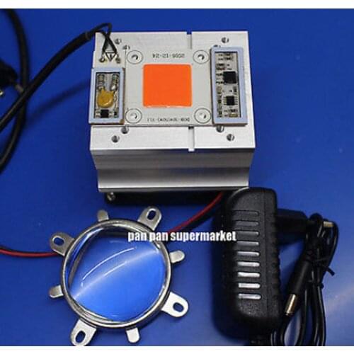 50W AC110V /220V built-in driver 380NM-840NM Full Spectrum + Heat Sink Cooling Fan+power