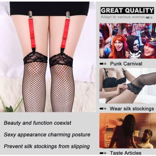 Women Leg Harness Garter Belt Goth Body Bondage Straps Sexy Stockings Clip Punk Exotic Accessories Bdsm Sex Underwear Club Rave