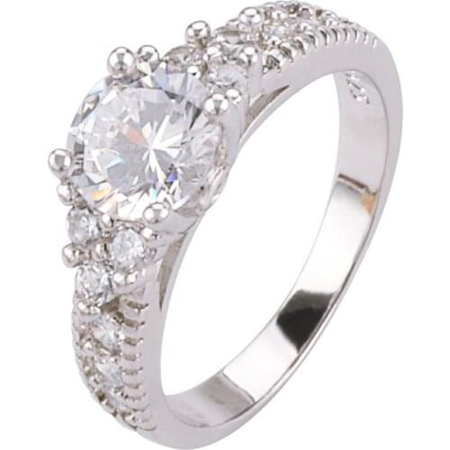 WYJZY Classic CZ ring for women fashion ladies Valentines Day birthday gift jewelry casual wear fine jewelry