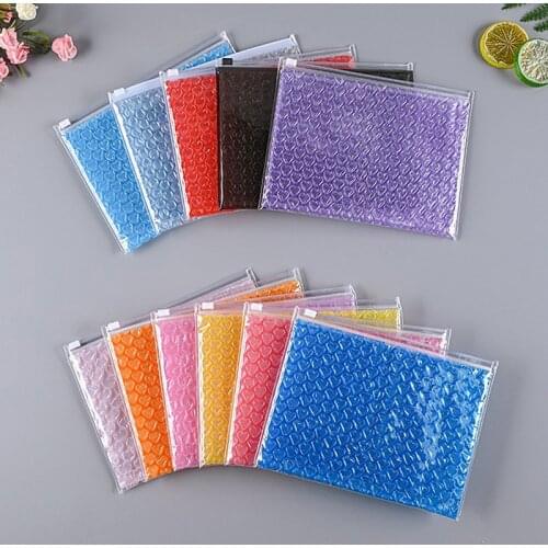 1pcs Zipper Lock Envelope Heart Shaped Bubble Waterproof Express Packaging Bags