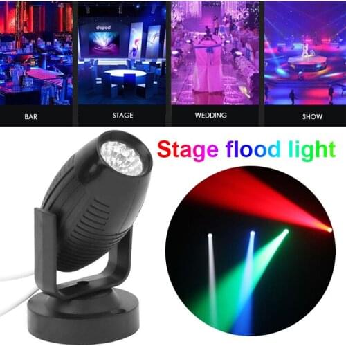 1W RGB LED Beam Spotlights Light DJ Disco Party Holiday Dance Bar Stage Lighting Effect Wedding Mini Equipment Laser Projector