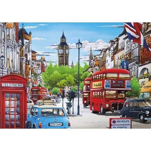 5D DIY Diamond Painting European landscape Full Square/Round Mosaic Rhinestone 3D Diamond Embroidery Sale home decoration FG1649
