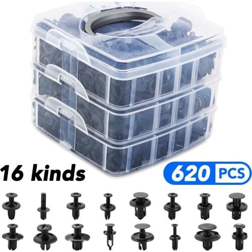 620pcs/box Car Fastener Clips Mixed for BMW 4 3 2 1 series E39 F30 F20 F32 X1 F48 F45