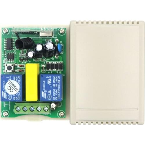 AC220V RF wireless remote control switch system for projection screen/garage door/blinds ,Work independently