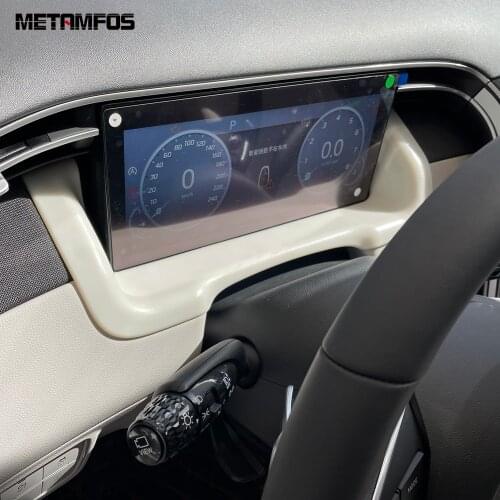 For Hyundai Tucson 2021 2022 2023 Carbon Fiber Center Control Dashboard Instrument Board Cover Trim Frame Sticker Car Styling