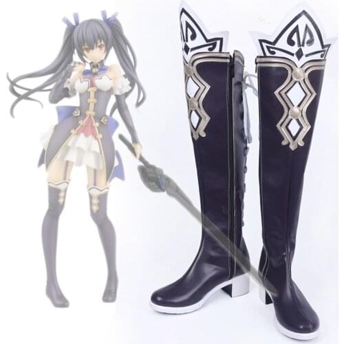 Hyperdimension Neptunia Noire Cosplay Boots Shoes Custom Made