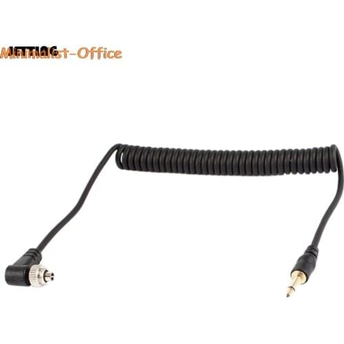 Camera Flashes Accessories 3.5mm to Male PC Flash Sync Cable Screw Lock for Trigger Studio Light