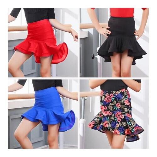 Girls Ballroom Salsa Cha Cha Dance Competition Costume Latin Skirt for Kid Dancing Clothing Clothes Wear with Underpants