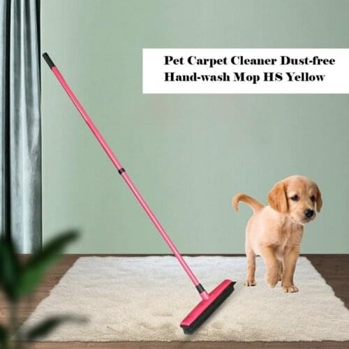 Pet Carpet Hair Removal Broom Rubber Floor Cleaning Brush Window Cleaning Artifact Telescopic Dust Mop Household Dust Sweeper