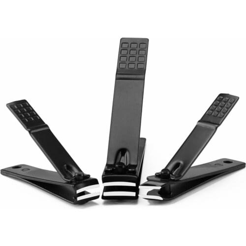 Black Stainless Steel Nail Clipper Cutter Professional Manicure Trimmer High Quality Toe Nail Clippers Knife Nail Art & Tools