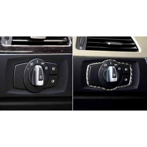 New Headlight Switch Frame Cover Car Interior Decor for BMW E90 E92 E93 Vehicles