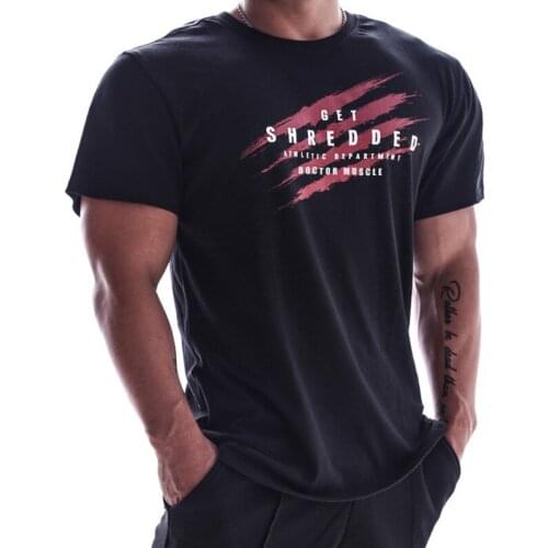 2021 New Muscle Brothers New Summer Sports Short sleeves Men 's Fast Dry Top Fitness Wear running Training T - shirt