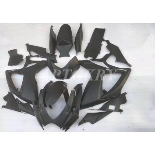 New ABS Motorcycle Fairing kit Fit For Suzuki GSXR600 GSXR750 K6 2006 2007 06 07 Bodywork Set Black Matte